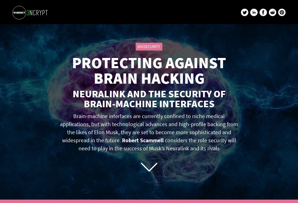 Protecting Against Brain Hacking Verdict Encrypt Issue 10 Autumn 2019